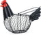 FJAXLJGYP Chicken Egg Basket, Egg Collecting Baskets,Metal Wire Egg Basket with Handle, Farmhouse