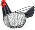 FJAXLJGYP Chicken Egg Basket, Egg Collecting Baskets,Metal Wire Egg Basket with Handle, Farmhouse