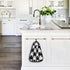 visesunny Black and White Cat Kitchen Dish Towel with Hanging Loop, Absorbent Hand Towel for Cleaning & Drying