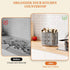 Rotating Utensil Caddy Countertop, Higher Raised Cutlery Holder, Metal Organizer with 4 Compartments for Kitchen Counter