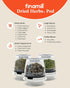 Set FinaMill Dried Herbs+ Pod Single Refillable Spice Pod for Dried Herbs & Larger Spices, Adjustable Grind Size, Long