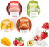 Set 4 Winb of Reusable Fruit and Veggie Savers - Ideal for Avocados, Tomatoes, Apples, Garlic, Onions, and More