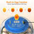Egg Incubator, Adjustable Turning Time, Humidity and Hatch Day Display,Egg Candler,Automatic External Water Bottle