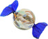 Glass Of Venice Murano Glass Candy, Sparkling Blue
