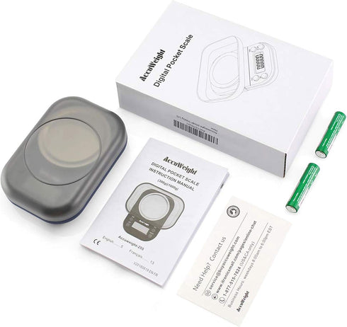 AccuWeight Digital Gram Scale, 300g/0.01g Limit Pocket Scale for Kitchen Food and Jewelry