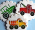 Designer Stencils Trucks Cookie Set - Beige/Semi-Transparent