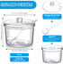 Patelai Sugar Bowl Set (4 Pieces) - Acrylic Clear Sugar Bowl with Lid and Salt Spoon for Spices and Condiments