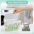 4 Pack Vtopmart Laundry Pods Container and Dryer Sheet Holder, Detergent Powder Container with Lids &Labels & Scoop