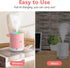 2 Portable Small Humidifiers for Bedroom Baby, Rechargeable Mini Cool Mist Plant Humidifier for Plants, Quiet Desktop