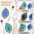 2 Pack Set, Counter, Coffee Spoon and Leaf Rest Ice Cracks Leaf Ladle Holder, Tea Spoon Rest for Kitchen Dining Table