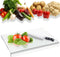 Acrylic Cutting Boards for Kitchen Counter, Non-Slip Clear Cutting Board with Lip for Countertop Protection (16x13)