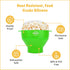 The POPCO Silicone Popcorn Popper, Collapsible Microwave Maker, Large 15 Cup Capacity, Green