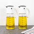 Vucchini Oil Dispenser Bottle Set - 10 oz Olive Oil Dispenser for Kitchen Cooking, Leakproof Glass Cruet