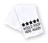 Handmade Funny Bathroom Towel - 100% Cotton, 28x28 Inch, Perfect for Hostess Gift (Would Poop Here Again)