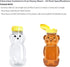 8 24 Pack) Ounce Plastic Squeezable Honey Bears with Sealable Flip Top Lids - BPA Free, Hand Wash Only (Yellow