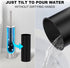 Stain Nickel Toilet Brush and HolderExtra Long Handled Toilet Brush for BathroomStainless Steel Heavy Duty Toilet Bowl