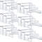 Sintuff 24 Pcs 6 Set Acrylic Display Risers, Clear Acrylic Shelves for Table Decoration, Party Showcase Organizer
