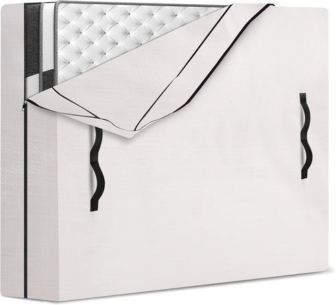 Mattress Bags for Moving and Storage with 8 Handles, Heavy Duty Cover with Strong Zipper Closure, Cali King