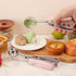 JETONN Set 2, 18/8 Set Cookie Scoops for Baking of Pink Handle Stainless Steel Ice Cream Scoop with Ergonomic Soft