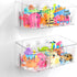 Lysam Bath Toy Storage 2 Packs, Large Bath Toy Holder with 3 Compartment,
