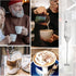 Powerful Milk Frother Handheld Foam Maker, Mini Whisk Drink Mixer for Coffee, Cappuccino, Latte, Matcha, Hot Chocolate,