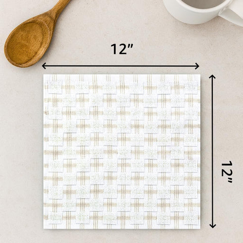 6 Pack 100% 12x12 inch Set (Pack 6) DecorRack Cotton Yarn Washcloths, Soft Cotton Face Towels, Absorbent and Durable
