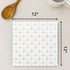 6 Pack 100% 12x12 inch Set (Pack 6) DecorRack Cotton Yarn Washcloths, Soft Cotton Face Towels, Absorbent and Durable