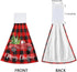 Boccsty Christmas Tree Truck Fingertip Bath Towels, 2 Pcs Red Black Plaid Tartan Kitchen Hand Towels