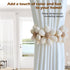 Tiebacks-2 Pack SRG Sunflower Curtain | Daisy Curtain Holdbacks Three Flower | Curtain Tiebacks Boho | Japanese Curtain