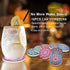 Car Coasters for Drinks, 10 Pack Absorbent Ceramic Coasters with Finger Notch for Easy Removal, Cute Car Accessories.