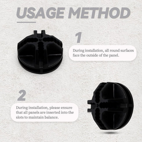 16 Pcs Black Plastic Connector, Wire Grid Cube Connector for Modular Closet Storage Organizer and DIY Units
