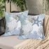 Blue Ocean Waterproof Outdoor Pillow Covers 18x18 Inch Set of 2, Nautical Coastal Starfish Coral Shell Conch Throw