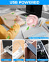 RJVW Small USB Desk Fan, 3 Speeds, 4 inch Portable Table Fan, 360° Rotatable for Home Office & Summer Gift