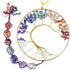 rockcloud 7 Chakras Stones Crystals Tree of Life Wall Hanger, Tumbled Gemstones Meditation Hanging Ornament for Home