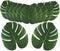 OurWarm 24pcs Large Artificial Tropical Palm Leaves, Faux Safari Leaves Monstera Fake Leaves for Birthday Party Safari