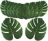 OurWarm 24pcs Large Artificial Tropical Palm Leaves, Faux Safari Leaves Monstera Fake Leaves for Birthday Party Safari