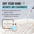 Sophie & Panda Fuzzy Ball Towel Set of 2 - White and Gray Bath Towels for Instant Drying