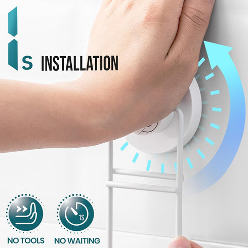 TAILI Double Layer Soap Holder, Bar Soap Dish Suction Cup for Shower Wall, Draining Saver Tray for Bathroom, Rustproof