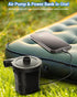 Dr.meter Air Pump for Inflatables, Rechargeable 4000mAh Battery Air Mattress Pump - Portable Quick-Fill Inflator