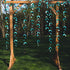 PinkBlume 52 Ft Dark Green Leaf Garland - Emerald Turquoise Paper Hanging Leaves Streamer for Party Decorations