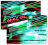 Laser Tag Brights Invitations, 12 Invitations + 12 Envelopes, Double Sided Party Supplies