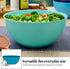 US Acrylic Vista 10-inch Bowls Set of 4, Durable Plastic Salad and Serving Bowls in Coastal Colors, 135 oz Capacity