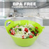 Tiawudi 6 Pack Snack Bowls - Large Plastic Serving Bowls for Kitchen, Microwave Safe