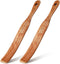 11 Inch Acacia Wooden Sourdough Spatula, Mixing Stir Stick Spurtle with Hanging Hole, 2 Pcs Kitchen Tool