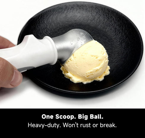 Frozen SEAINGO Heated Ice Cream Scoop - Rechargeable, ON/OFF Safety Lock Switch, Two Warming Modes, Ergonomic Handle