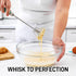 Zulay Egg Beater Whisk - Push Whisk for Cooking, Manual Hand Mixer for Kitchen Baking