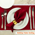 8 Pcs Gold Napkin Rings Set - Metal Napkin Holder Rings with Rhinestone Delicate Buckle for Holiday Table Decoration