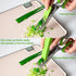 Multipurpose Sharp Kitchen Herb Cutter Shears - Herb Scissors with 5 Stainless Steel Blades, Safety Cover, Cleaning Comb