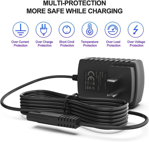 Replacement Charger for Bissell 2390A Pet Hair Eraser Vacuum, Compatible with 2284 14.4V Lithium Ion