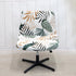 LiveGo Armless Chair Slipcover - Knitted Jacquard Modern Chair Cover for Wide Seat Computer Task Chair